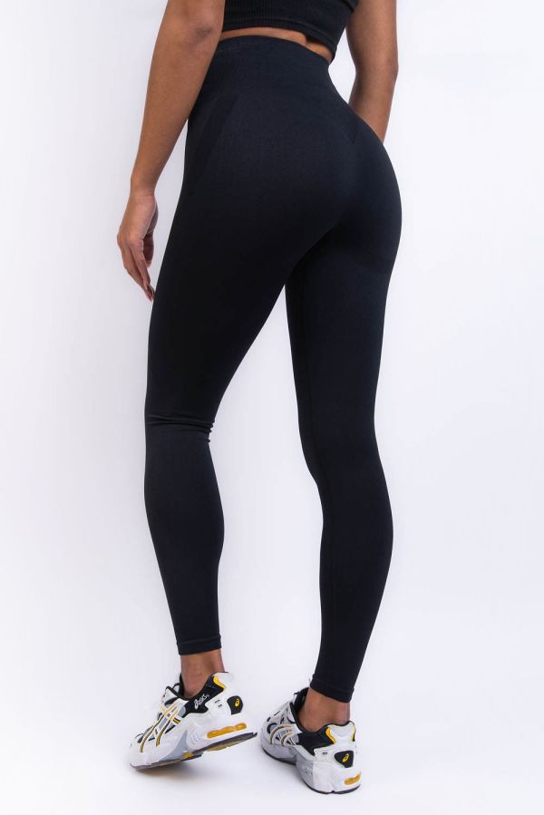 High Waist Sports Tights - Kim Black